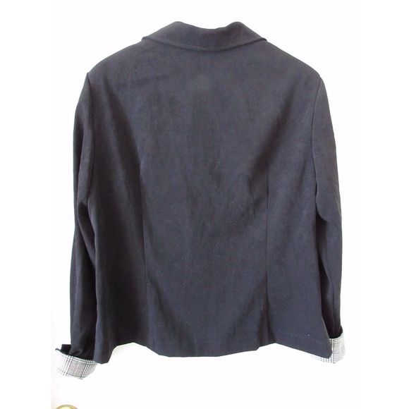 Vintage Black Faux Suede Jacket - Picture 2 of 5